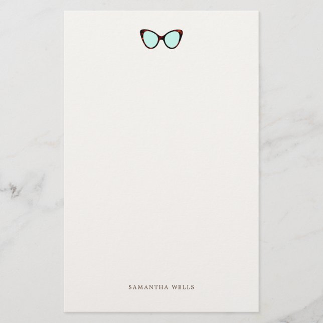 Papelería Estacionamiento personalizado de gafas de sol retr (Anverso)