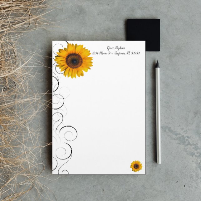 Papelería Estacionamiento personalizado de girasol (Subido por el creador)