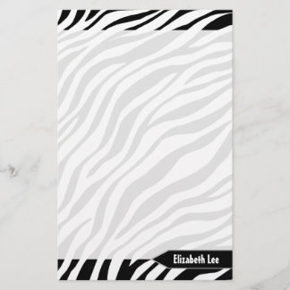 Papelería Estacionamiento personalizado en blanco y negro de
