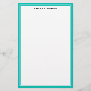 Papelería Estacionamiento simplificado Verde azulado / blanc