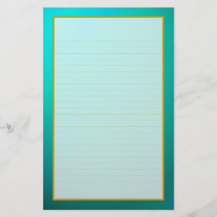 Papelería Estacionamiento verde azulado de Aquamarine Fine L