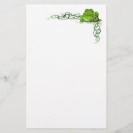 Papelería Estacionaria de rana verde