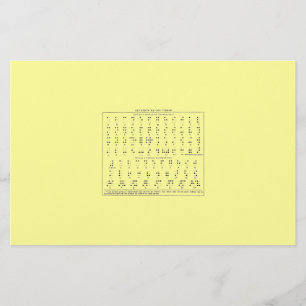 Papelería Estacionario Braille Alphabet