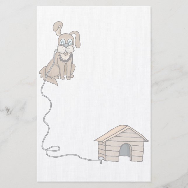 Papelería Estacionario de perros de mascotas (Anverso)
