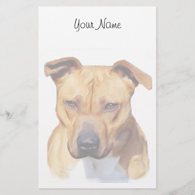 Papelería Estacionario de Pitbull (Anverso)