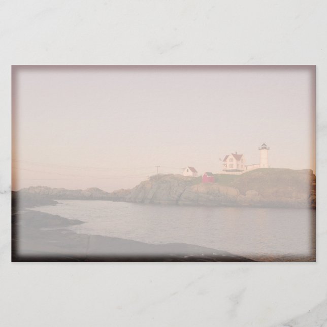 Papelería Estacionario del Faro de Nubble (Anverso)