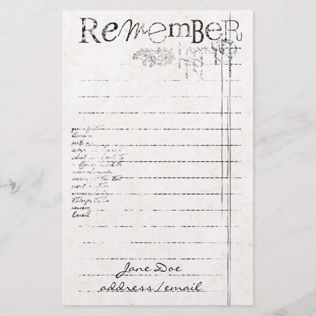 Papelería Estacionario Personalizado (Anverso)