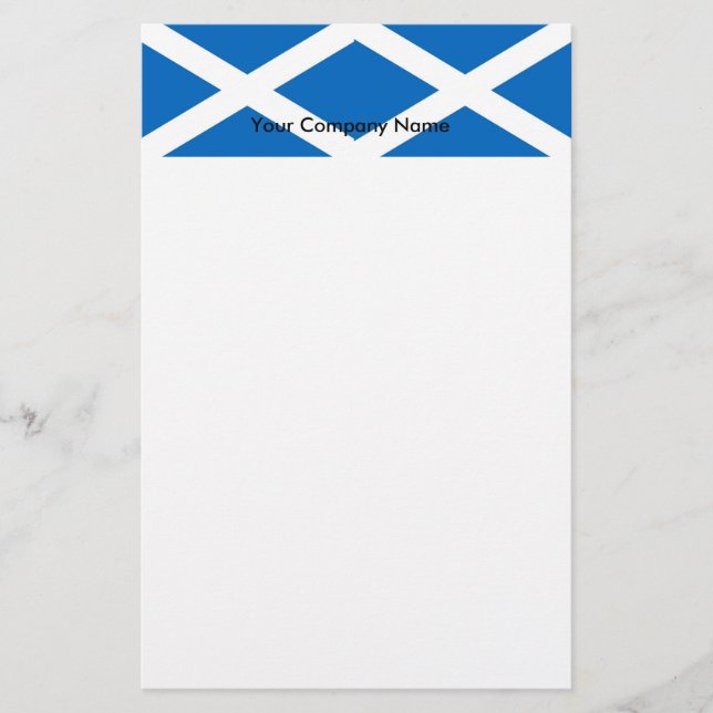 Papelería Estacionería con bandera de Escocia (Anverso)