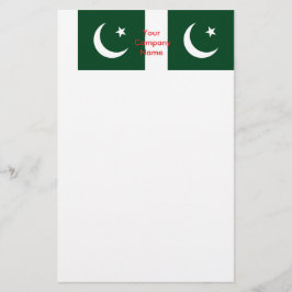 Papelería Estacionería con bandera de Pakistán
