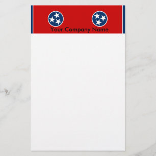 Papelería Estacionería con bandera de Tennessee