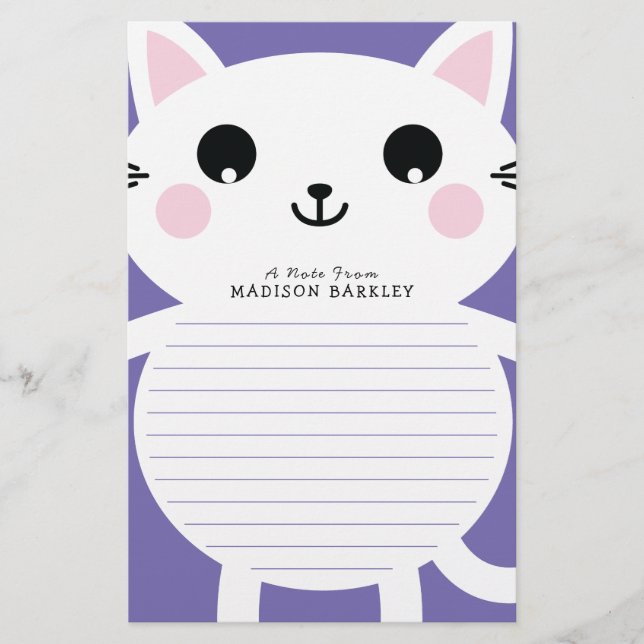 Papelería Estacionería de gatos kitanos (Anverso)