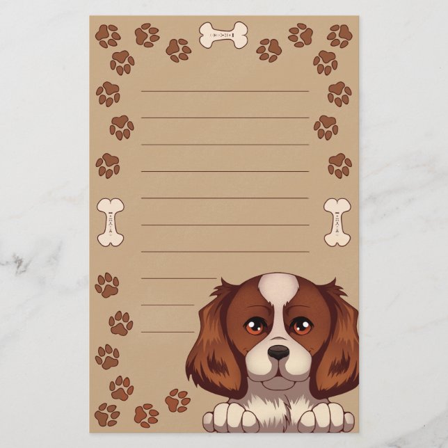Papelería Estacionería de Perro Cuto (Llenado) (Anverso)