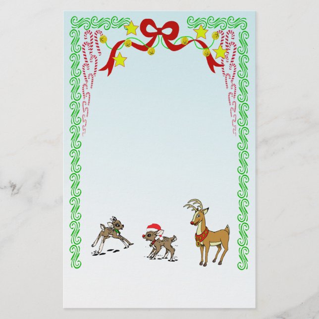 Papelería Estacionería de renos (Anverso)