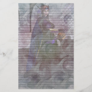 Papelería Estacionería Elven Fantasy con líneas opcionales