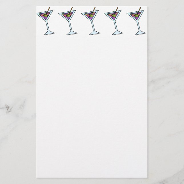 Papelería ESTACIONERÍA MARTINI personalizable (Anverso)