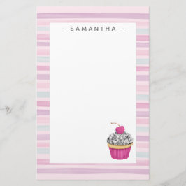 Papelería Estacionería personalizada de pastel rosa