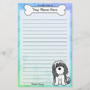 Papelería Estacionería Terrier Tibetano de Kawaii