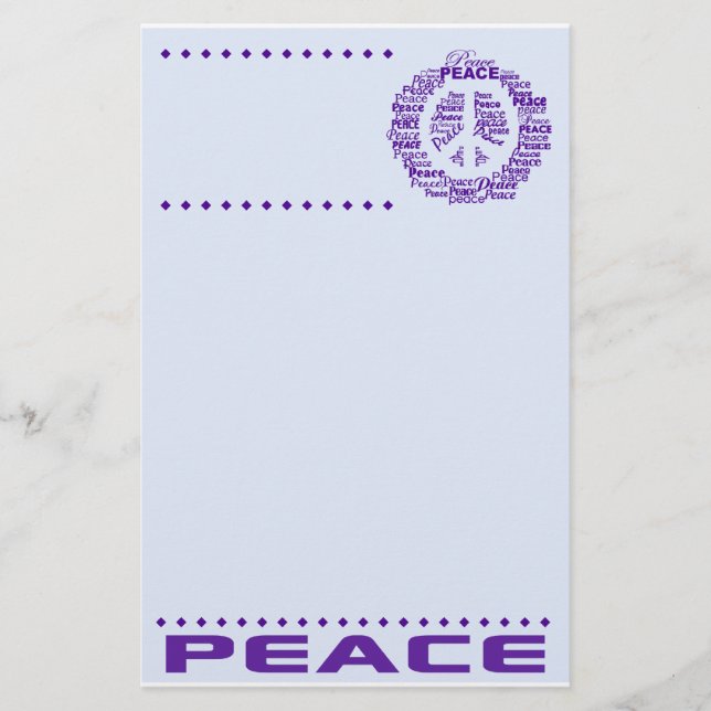Papelería Estadio de paz, personalizar (Anverso)