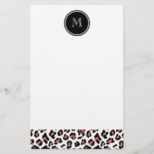 Papelería Estampado de animales negro del leopardo del