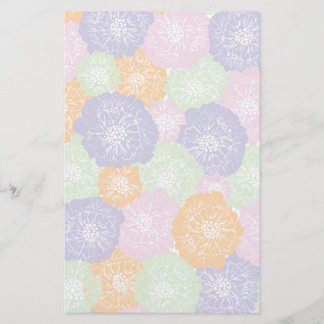 Papelería Estampado de flores elegante de la primavera del