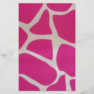 Papelería Estampado de girafa rosado