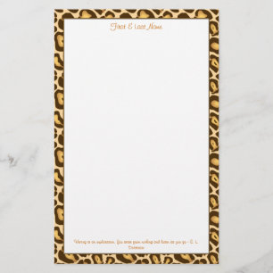 Papelería Estampado leopardo