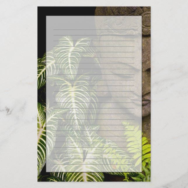 Papelería Estatua en una información de ubicación del (Anverso)