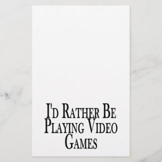 Papelería Esté jugando bastante a los videojuegos