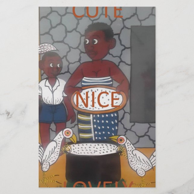 Papelería Estilo de vida tradicional africano (Anverso)