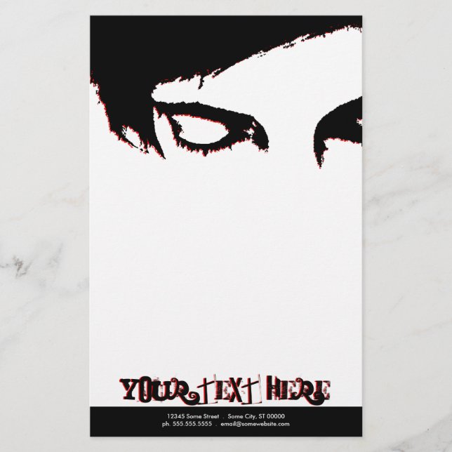 Papelería estilo emo (Anverso)