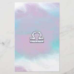 Papelería Estilo nacarado del libra del Rótulo elegante del