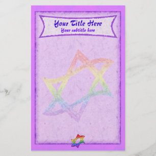 Papelería Estrella del arco iris de los efectos de
