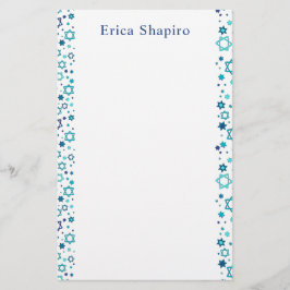 Papelería Estrella judía personalizada