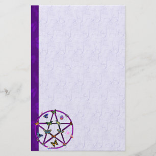 Papelería Estrella y mariposas de Wiccan