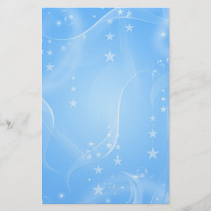 Papelería Estrellas azules y efectos de escritorio del día