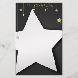 Papelería Estrellas de Navidad Gold Merry