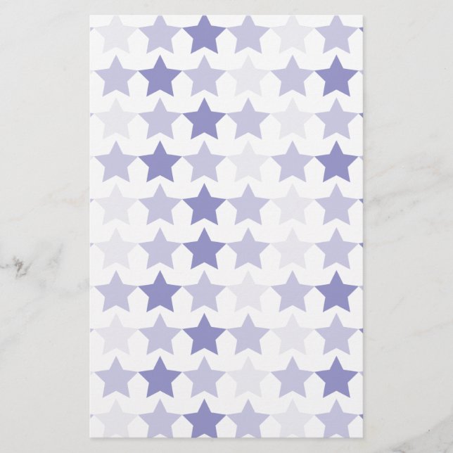 Papelería Estrellas de Ombre Azul Patriótico (Anverso)