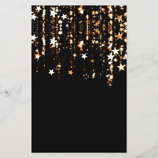 Papelería estrellas en caída (Anverso)
