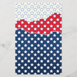 Papelería Estrellas rojas, blancas y azules (Estados Unidos)