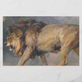 Papelería Estudio de un león (por Edwin Henry Landseer)