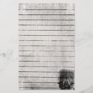 Papelería Eterna Grunge Gótica Skull Stationery