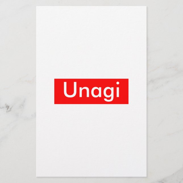 Papelería Etiqueta Unagi (Anverso)