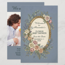 Etiqueta Vintage con flores de colores 23 + tu tex