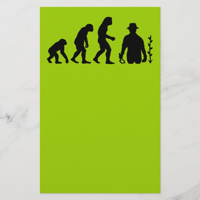 Papelería Evolución del jardinero (Anverso)