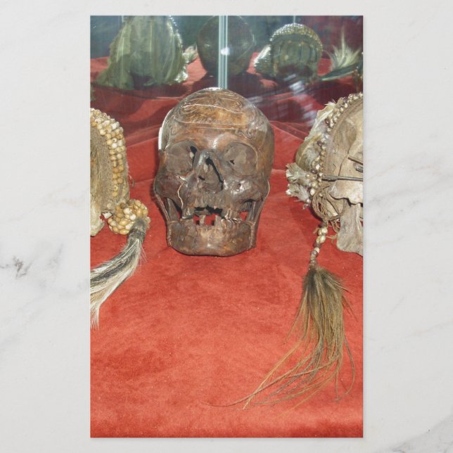 Papelería Exhibición encogida del vudú de las cabezas (Anverso)