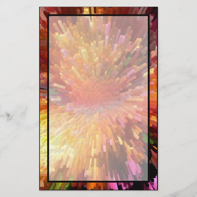 Papelería Explosión de cubo solar (Anverso)