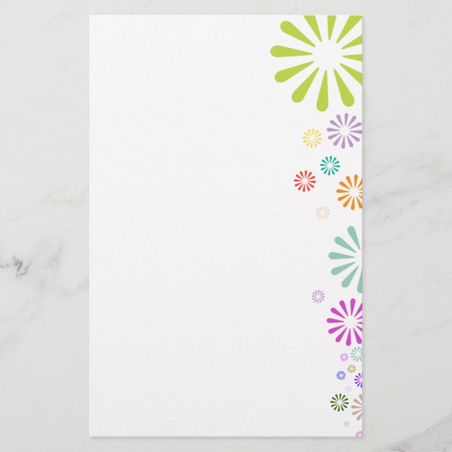 Papelería Explosiones de color (Anverso)
