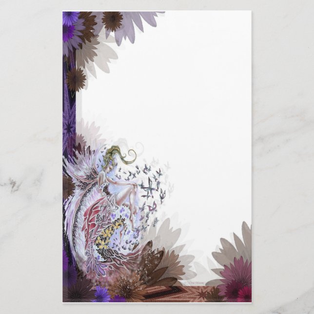 Papelería Faery de los efectos de escritorio de los (Anverso)