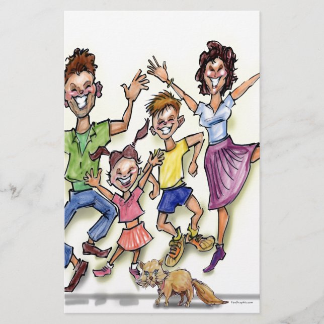 Papelería Familia feliz (Anverso)