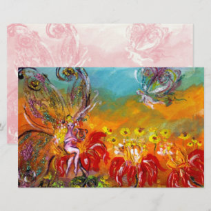 PAPELERÍA FANTASÍA DE FLORES ROJOS